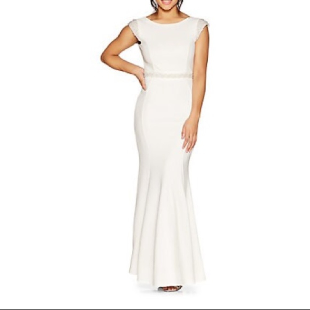 Photo of dress in closet.